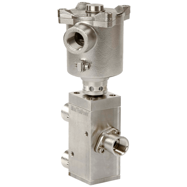 Bifold Pilot Operated Direct-Acting Solenoid Valve, SPR-08 3/2